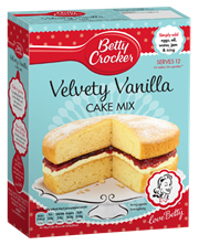 Picture of BETTY CROCKER VELVETY VANILLA CAKE MIX 425G